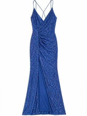 Ricarica • Strappy • Blue Sequin • Evening Gown